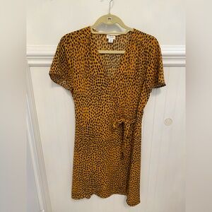 J. Crew Women's Midi Dress - Black and Orange